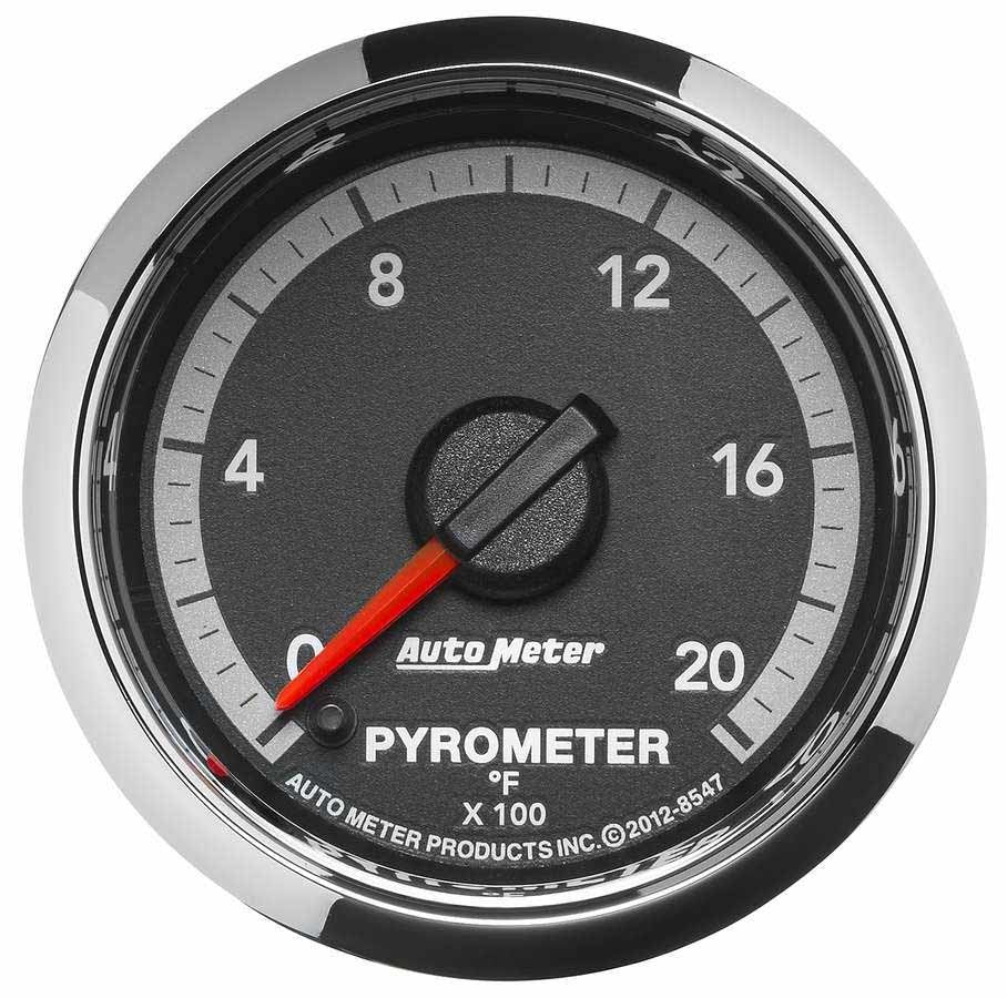 Autometer 8547 2-1/16" PYROMETER, 0-2000 °F, STEPPER MOTOR, GEN 4 DODGE FACTORY MATCH