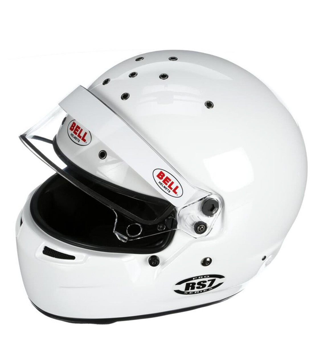 Bell Helmets 1310A06 RS7 Helmet, Full Face, Snell SA2020, FIA Approved, Head and Neck Support Ready, White, Size 7-1/8, Each