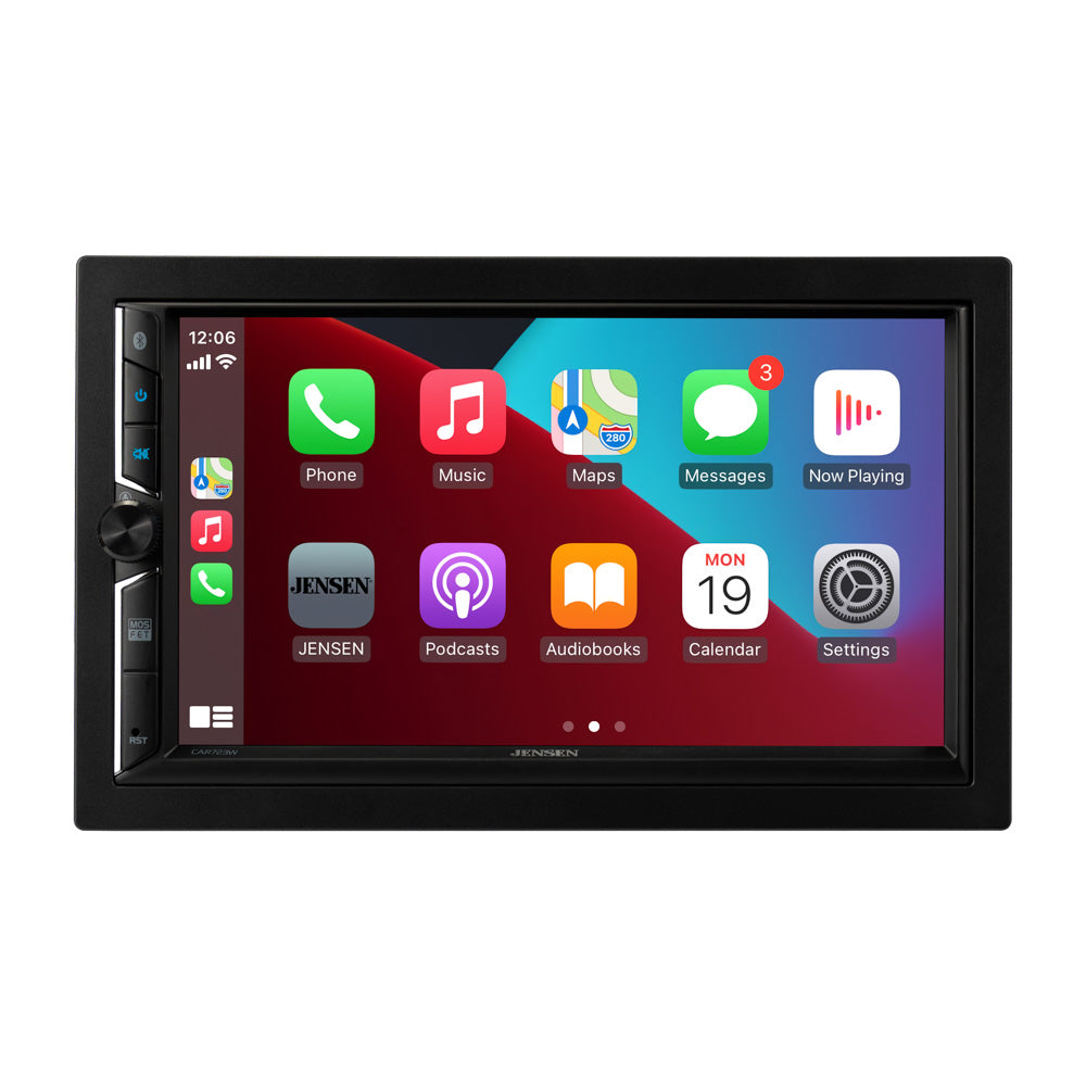 Jensen CAR723W 7” Receiver with Wireless Android Auto & Apple Carplay – CAR723W