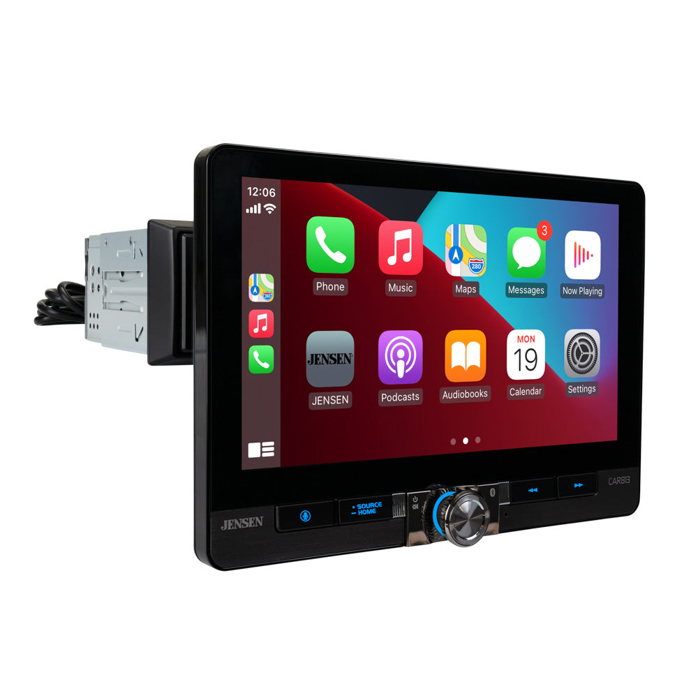 Jensen CAR813 8” Receiver with Wireless Android Auto & Apple CarPlay – CAR813