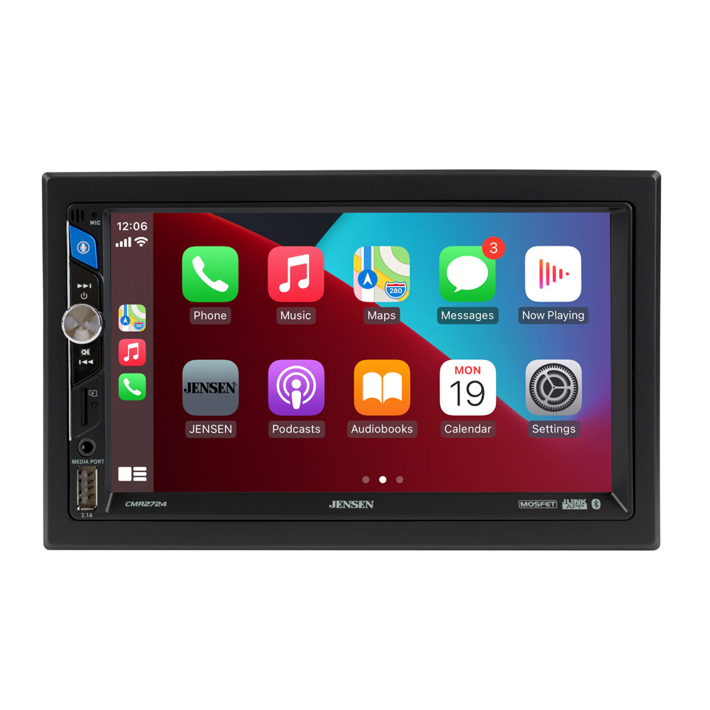 Jensen CMR2724 7-inch LED Digital Media Touch Screen Double DIN Car Stereo Radio – CMR2724