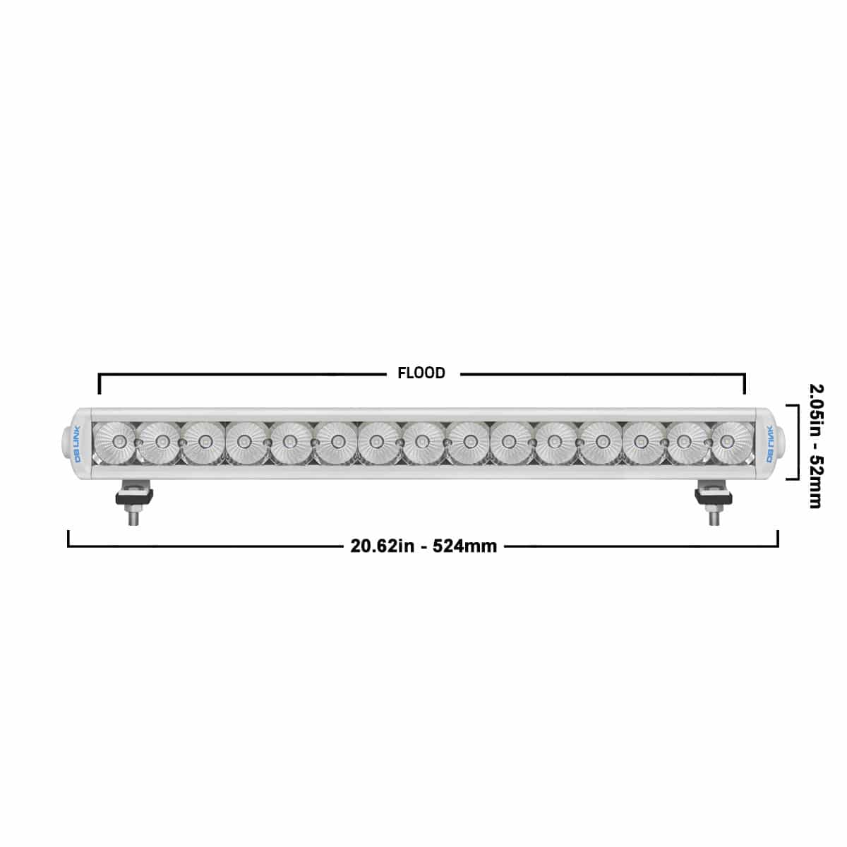 DB Link DBSRX20.5F-M 20.5″ Off Road LED Single Row Light Bar / 45 Watts