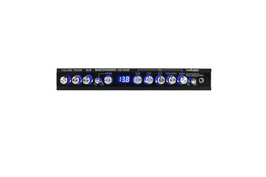 Audiopipe® EQ-515DXP - 5 Band Graphic Equalizer with 9 Volt RCA Output