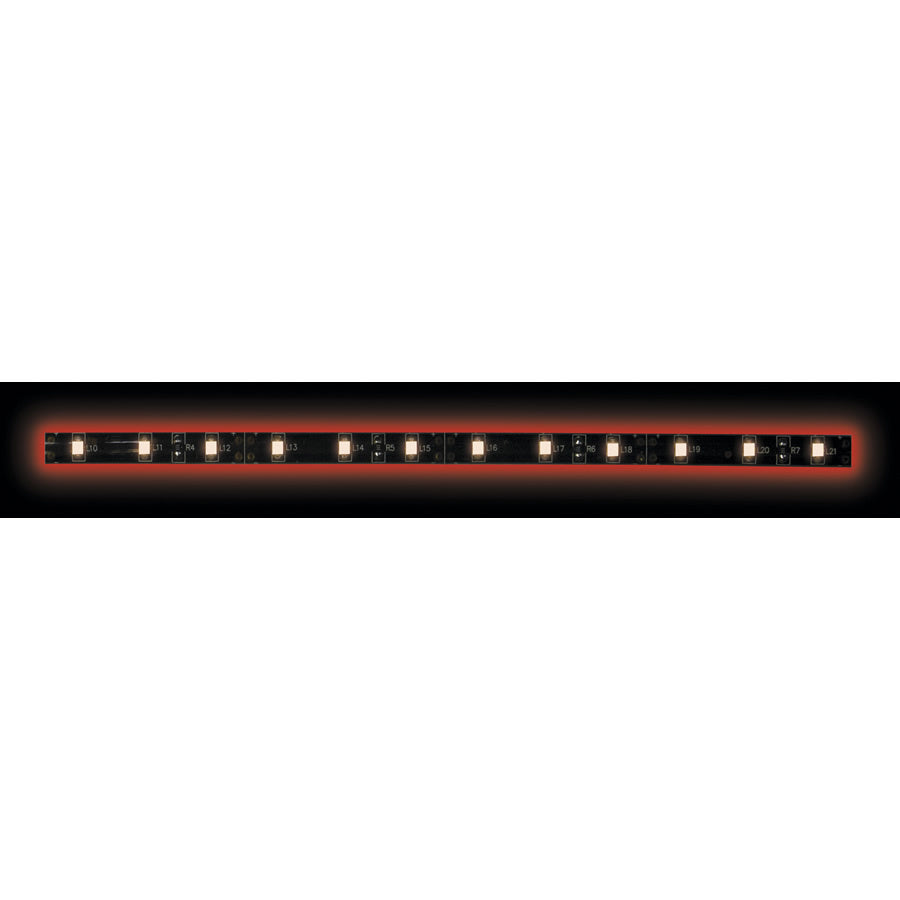 Heise H-R350-BLK 5050 Red/Black Light Strip with Black Base - 3 Meter, 60 LED