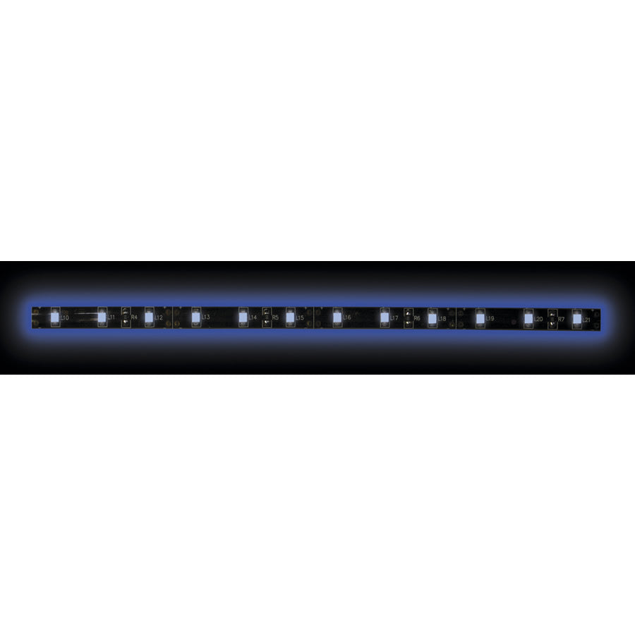 Heise HE-B350-BLK 5050 Blue/Black Light Strip with Black Base - 3 Meter, 60 LE