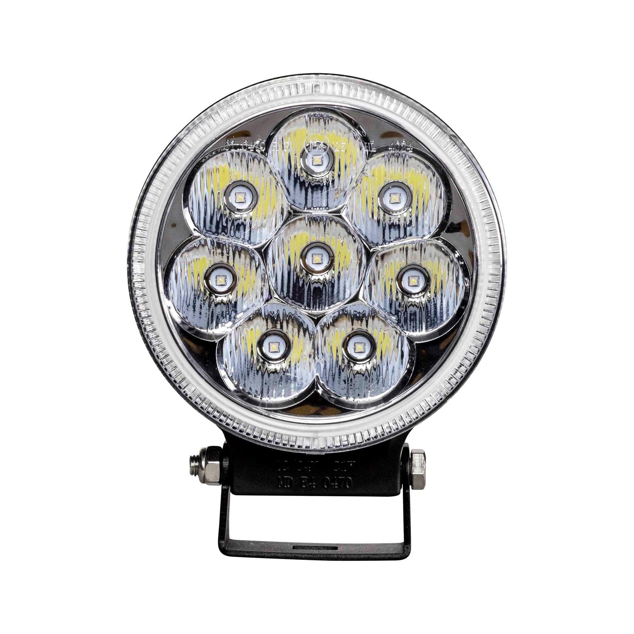 Heise HE-DL3 Round Driving Light - 5 Inch, 8 LED