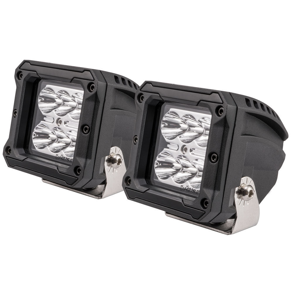 Heise HE-HCL3S2PK High Output Cube Spot Light - 3 Inch, 6 LED, 2-Pack