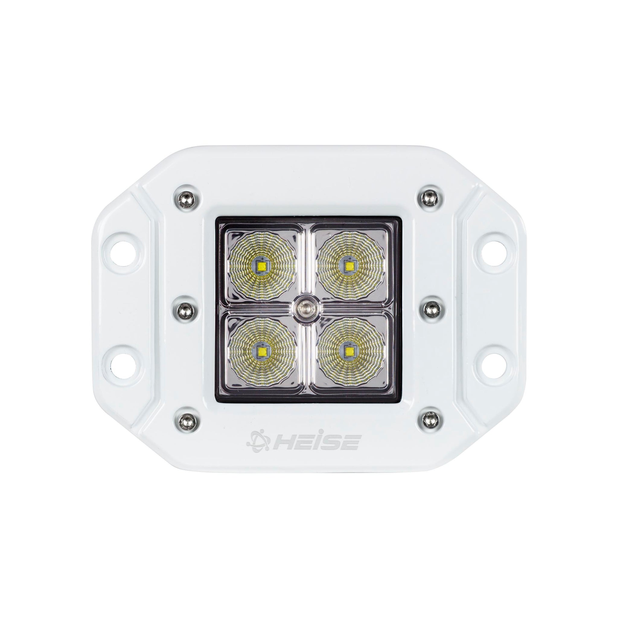 Heise HE-MFMCL2 Marine Flush Mount Cube Light - 3 Inch, 4 LED