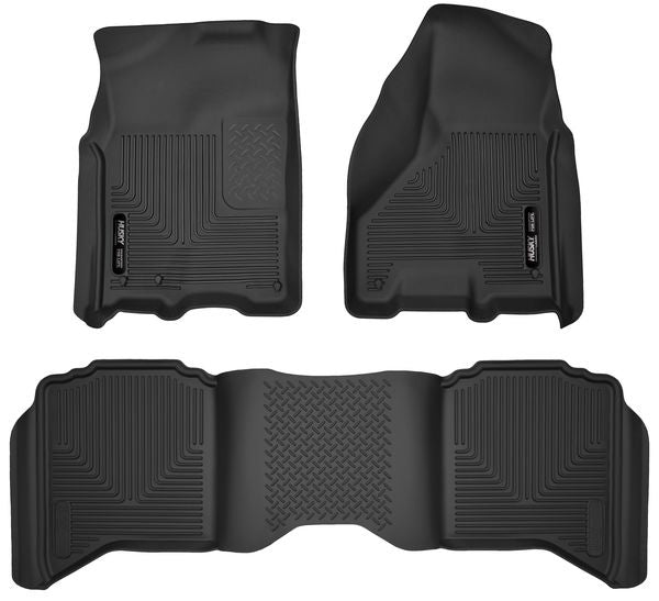 Husky Liners 53608 X-act Contour® Floor Mats For Dodge Ram 1500, Classic, 2500 & 3500 (Front & 2nd Seat Floor Liners)