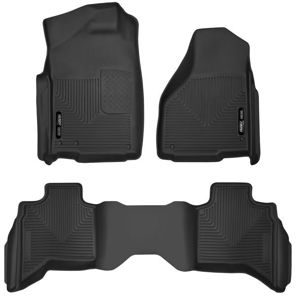 Husky Liners 53628 X-act Contour® Floor Mats For Dodge Ram 1500 & Classic (Front & 2nd Seat Floor Liners)