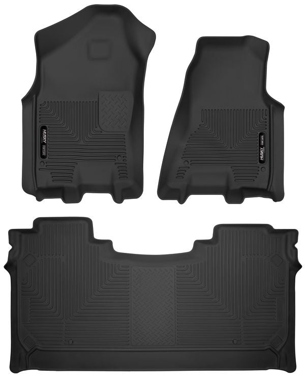 Husky Liners 54608 X-act Contour® Floor Mats For Dodge Ram 1500 (Front & 2nd Seat Floor Liners)