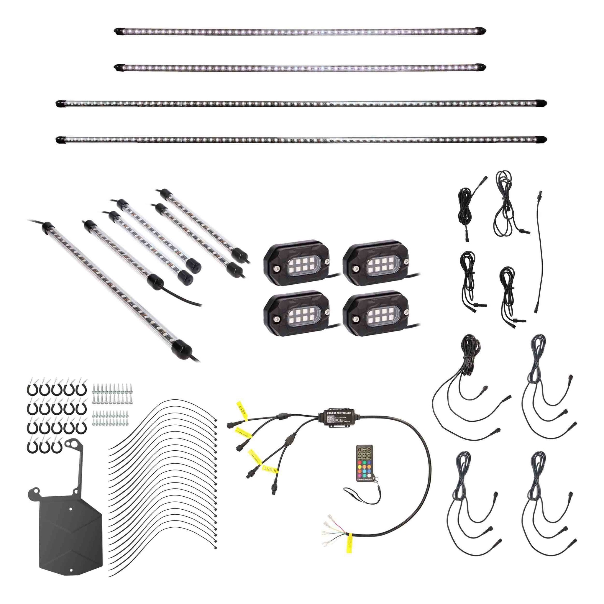 Heise JP-RGBKT-1 Complete Plug-N-Play RGB Lighting Kit for Jeep JL/JT