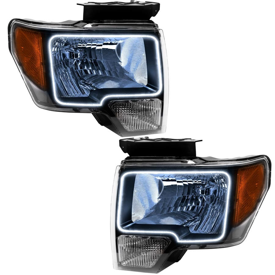 Oracle Lighting 7187-001 SMD Pre-Assembled Halo Headlights 7187-001 Pre-Installed Lights 2009-2014 Ford F-150 ALL LED HL