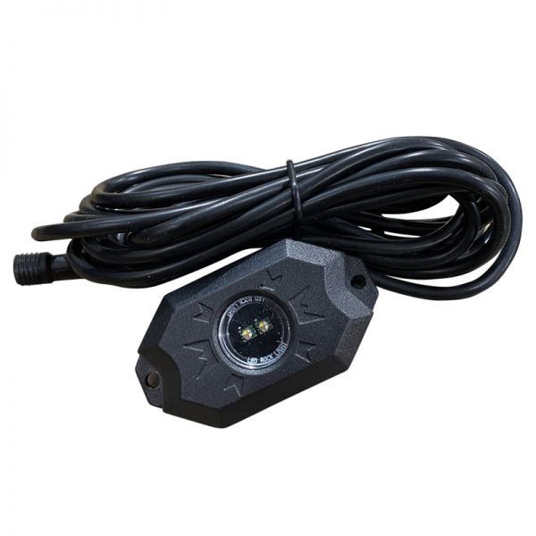 Racesport RS4PRGBW 4-POD RGBW Hi-Power Rock Light Complete Kit with Bluetooth APP controls in Retail Box