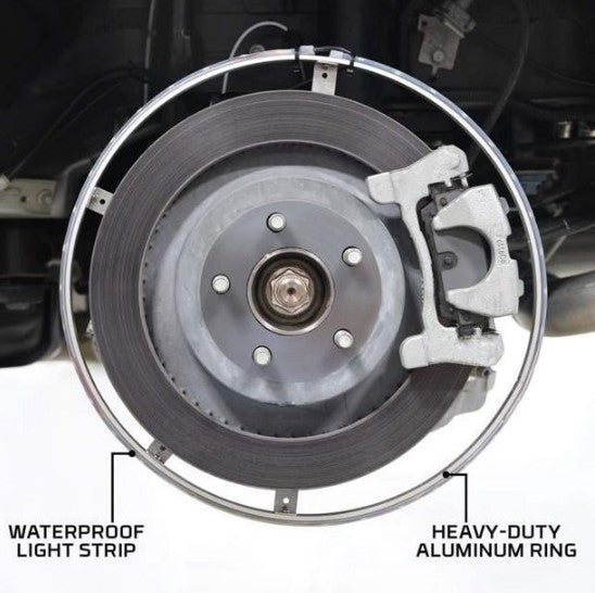 Racesport RSCSWL17 17In LED Wheel Kit 4 Mounting Rings