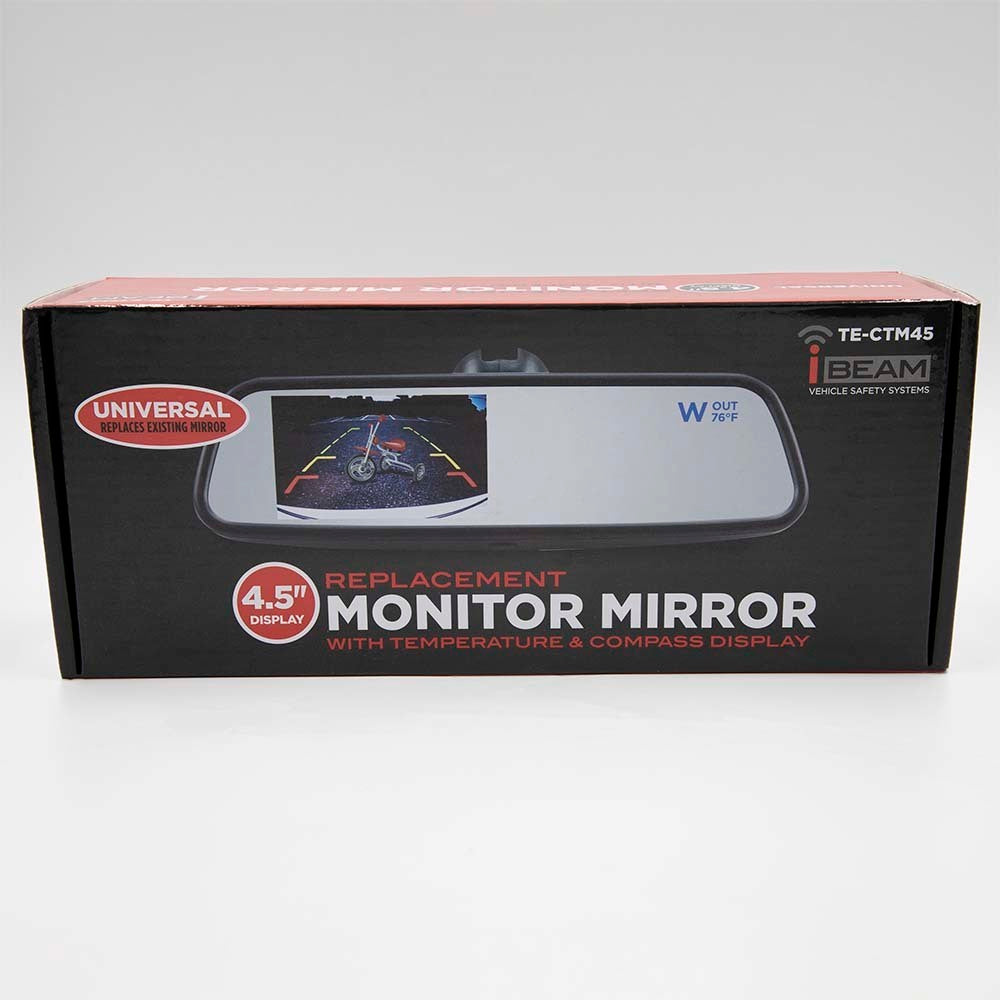 iBeam TE-CTM45 4.5 Inch Compass/Temp Mirror Monitor