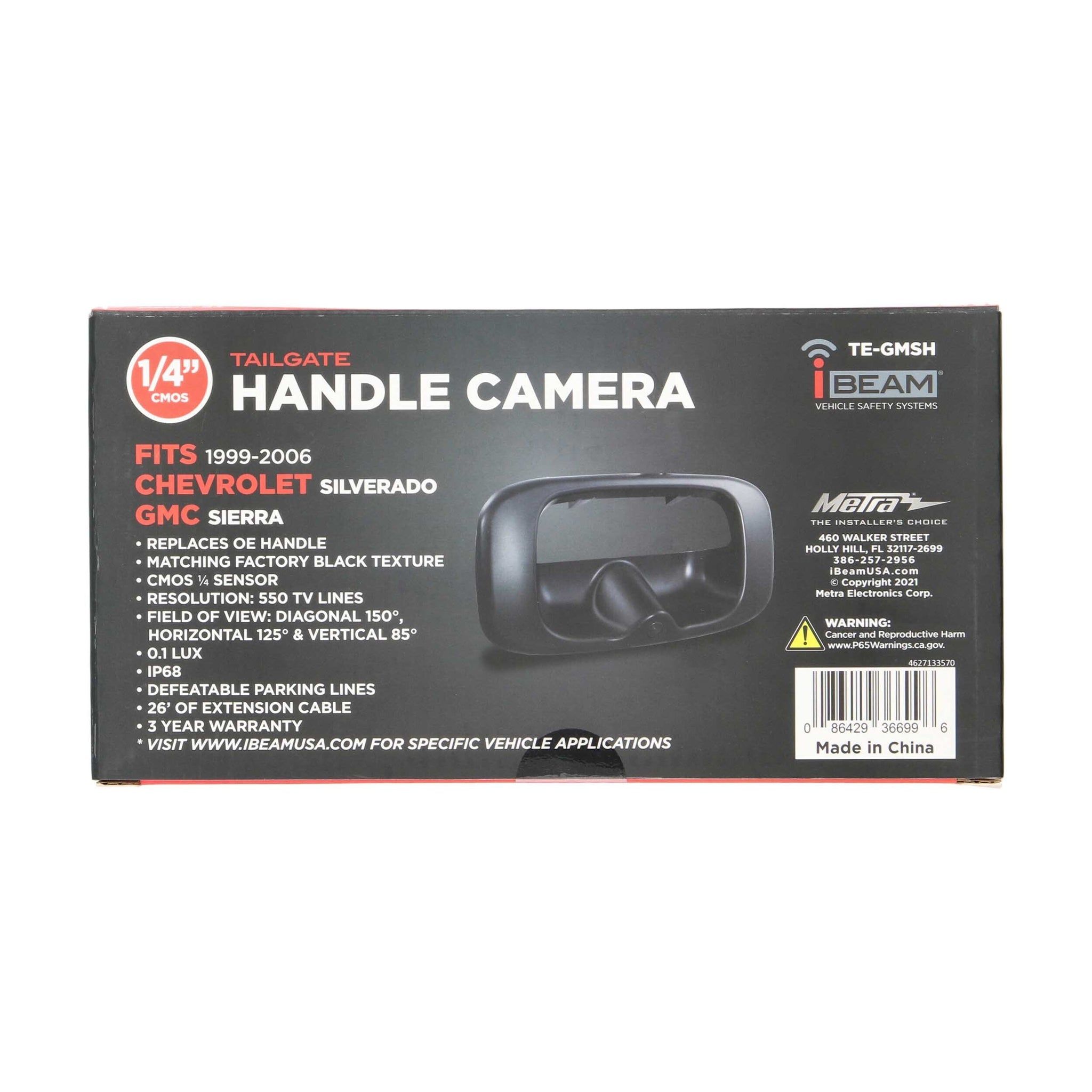 iBeam TE-GMSH Chevrolet Silverado/GMC Sierra Tailgate Handle Camera 99-06