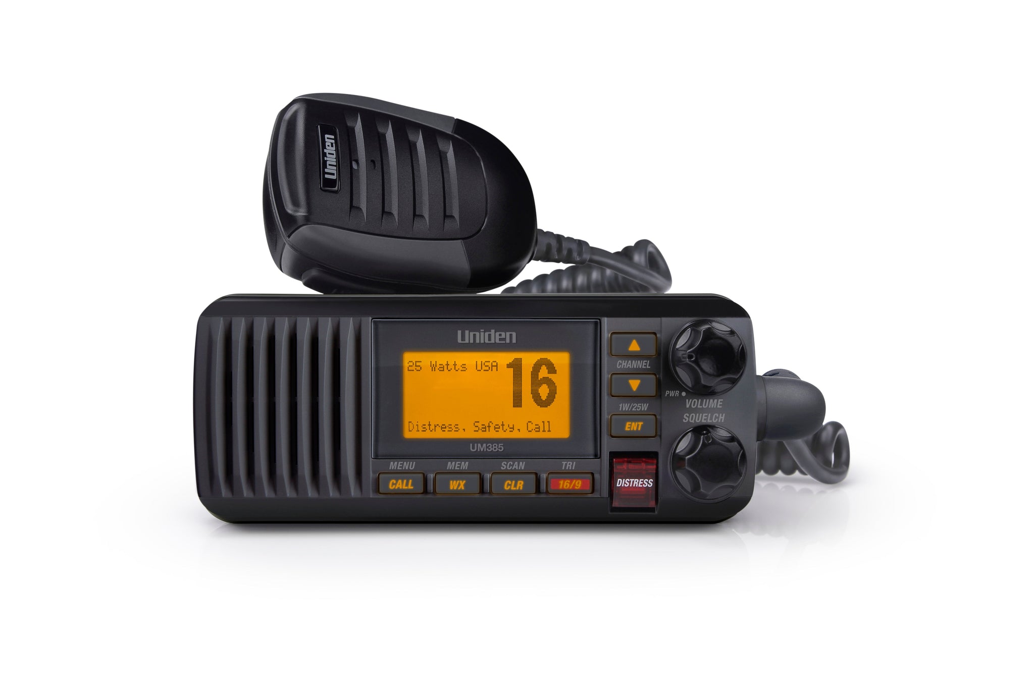 Uniden UM385BK VHF Marine Radio with Weather Alert