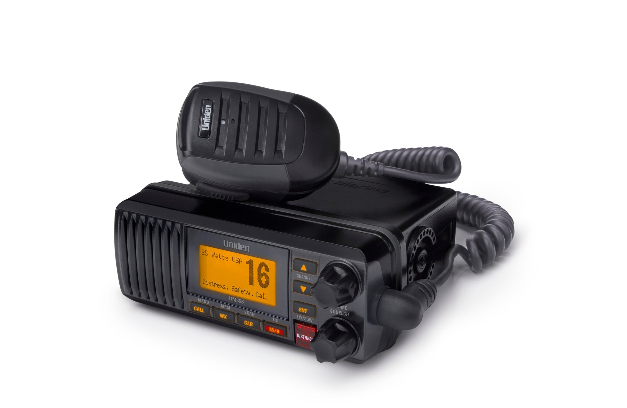 Uniden UM385BK VHF Marine Radio with Weather Alert