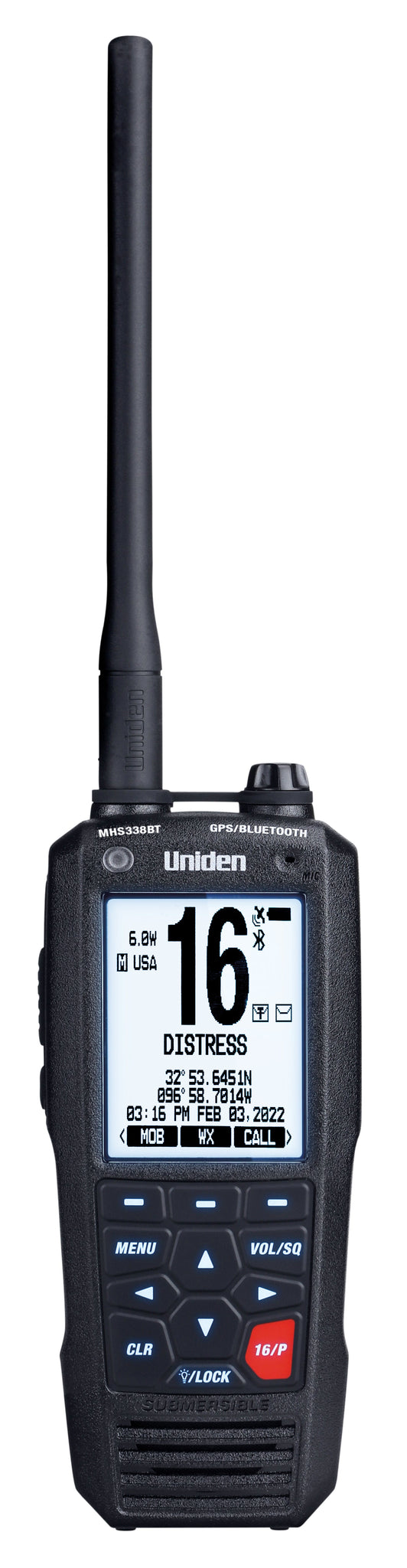 Uniden MHS338BT 6 Watt Marine Hand Held Radio