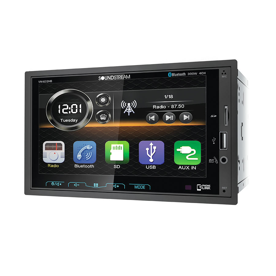 Soundstream VM-622HB 6.2” Mechless Double Din Headunit