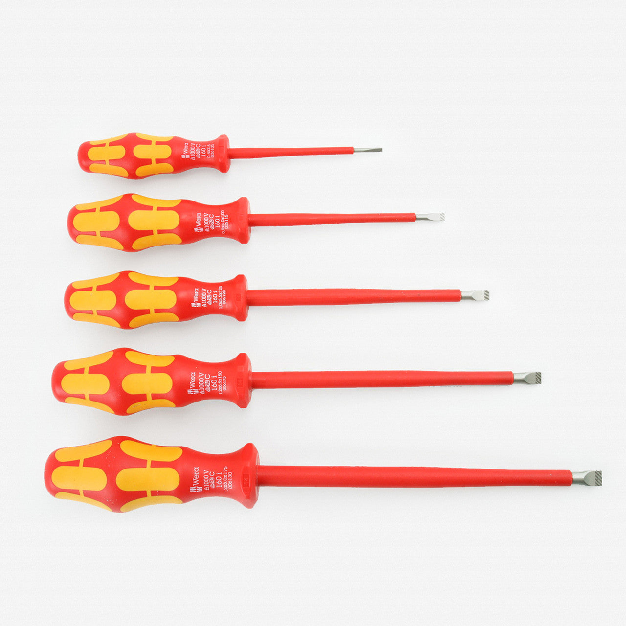 Wera 05346275001 VDE Insulated Slotted Screwdriver Set
