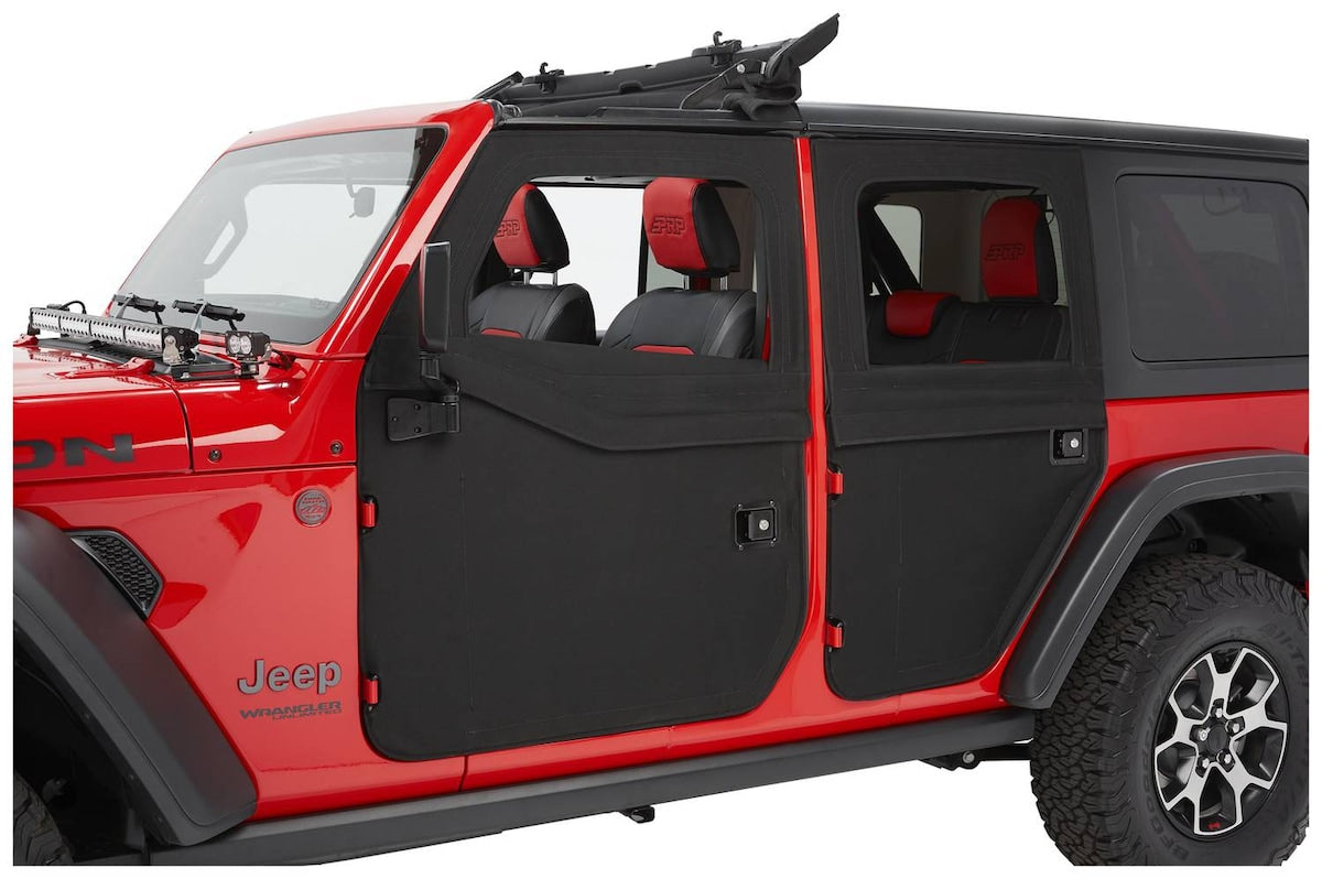 Bestop 51750-35 Full 2-Piece Fabric Door Jeep 18-20 Wrangler JL