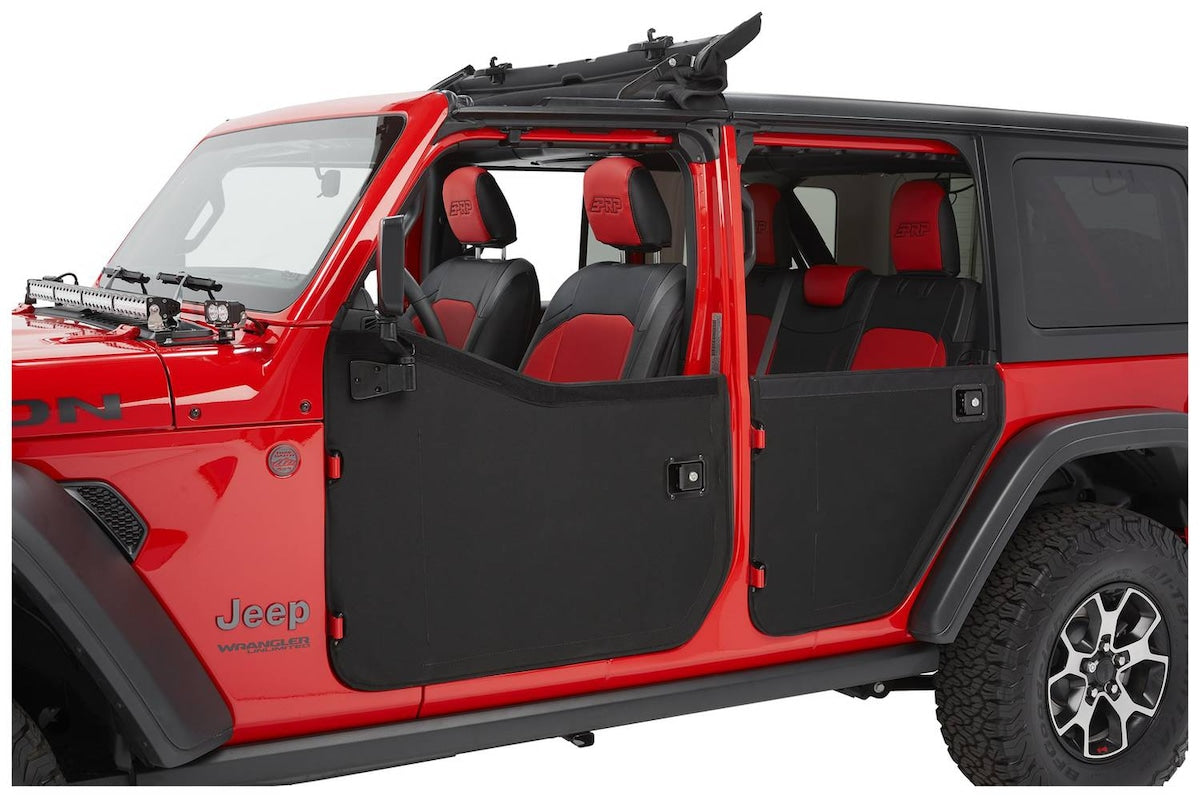 Bestop 51750-35 Full 2-Piece Fabric Door Jeep 18-20 Wrangler JL