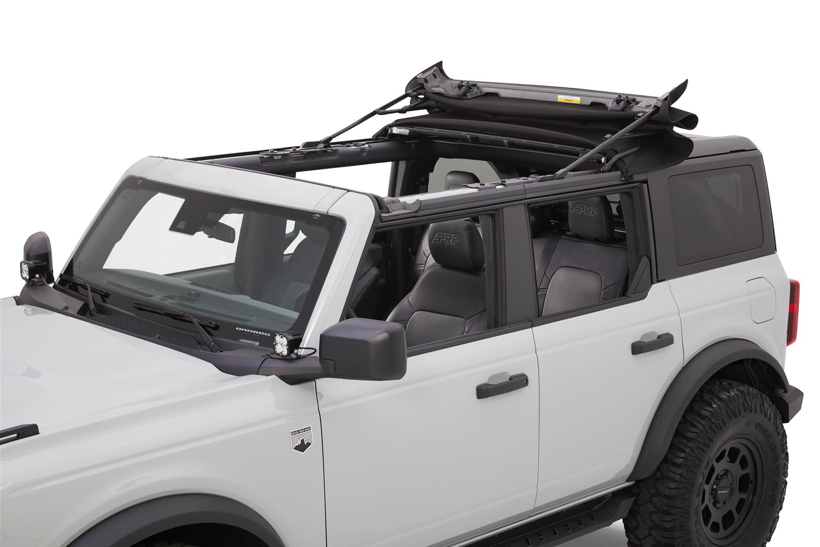 Bestop Skyrider Retractable Tops 52462-35 Soft Top, Skyrider For Hardtop, Polymer Fabric, Black, Ford, Bronco, Each