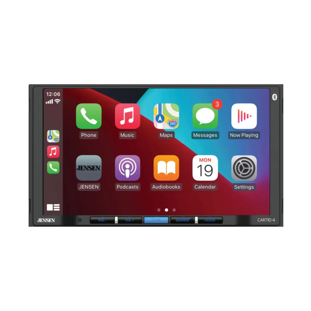Jensen CAR710-4 Car Radio 7″ Touchscreen w/ Modern Features – CAR710-4