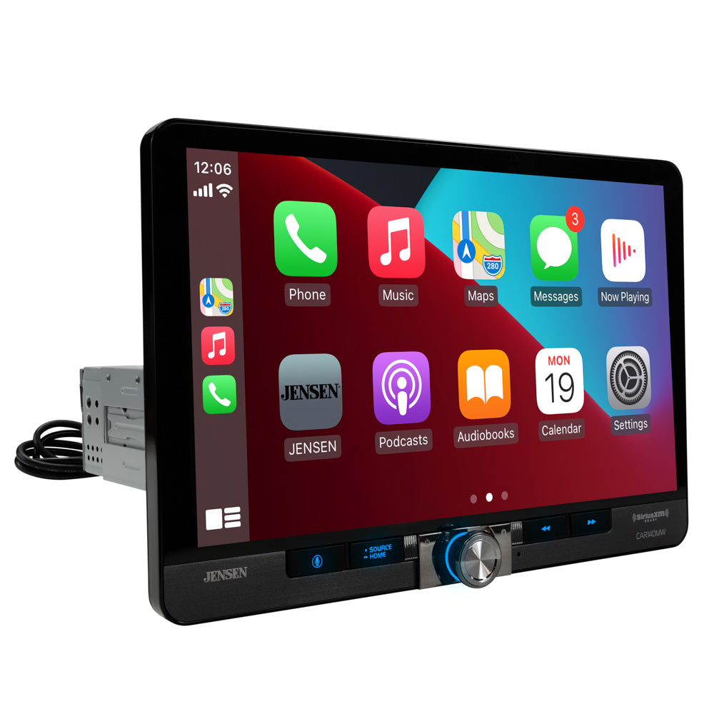 Jensen CAR140MW 10.1” LED Backlit Touchscreen Car Radio/AV Receiver – CAR140MW