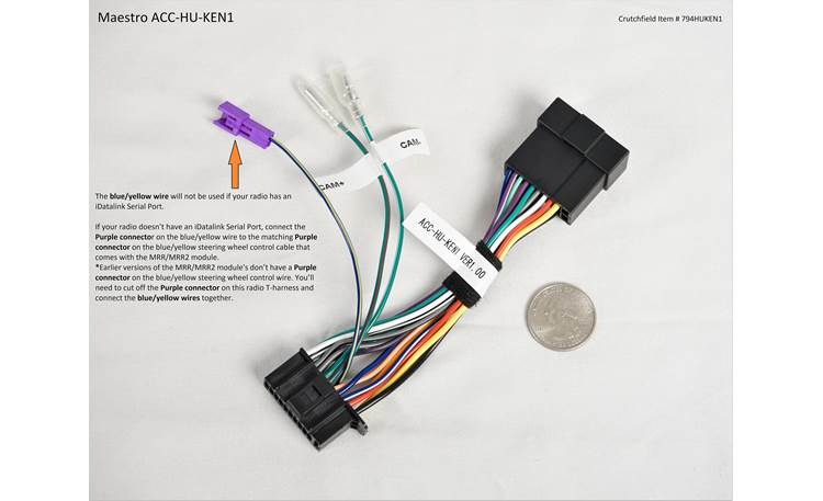 iDatalink ACC-HU-KEN1 Connect select Kenwood and JVC radios to compatible iDatalink T-harnesses