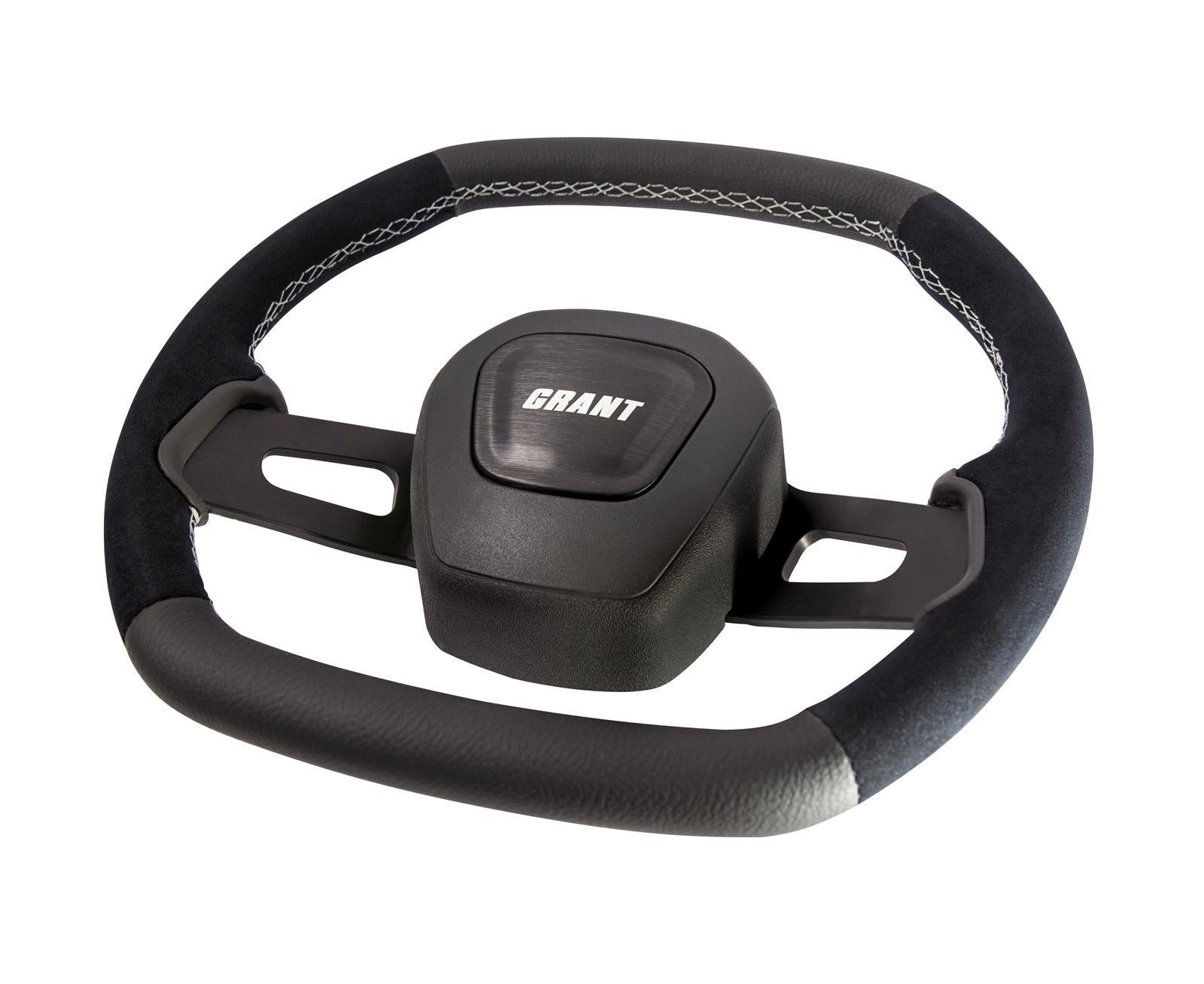 Grant 698 Racing Performance Series Aluminum Steering Wheels (Suede/Leather, Black)