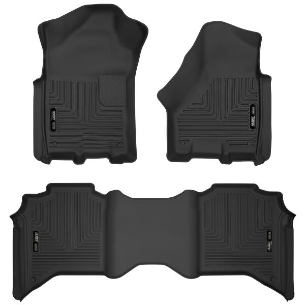 Husky Liners 53638 X-act Contour® Floor Mats For Dodge Ram 2500 & 3500 (Front & 2nd Seat Floor Liners)