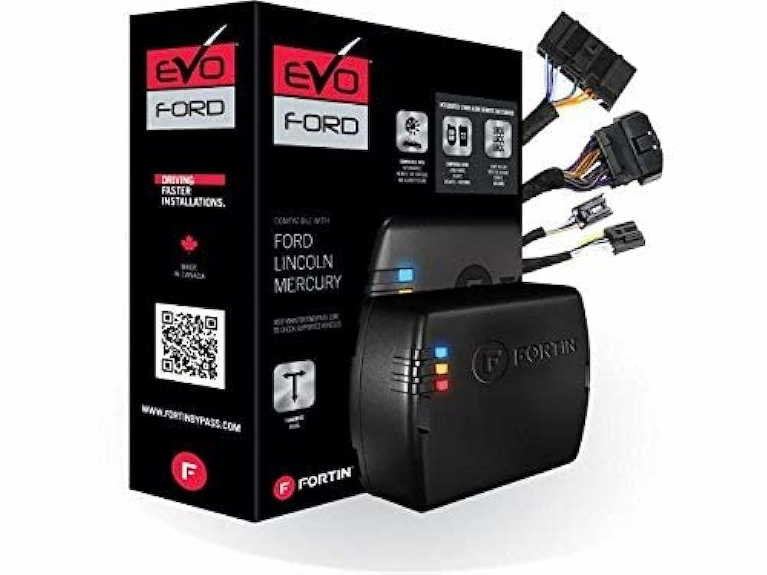 Fortin EVO-FORT4 Module & T-Harness combo for 2008+ Ford, Lincoln and Mercury Standard Key vehicles.