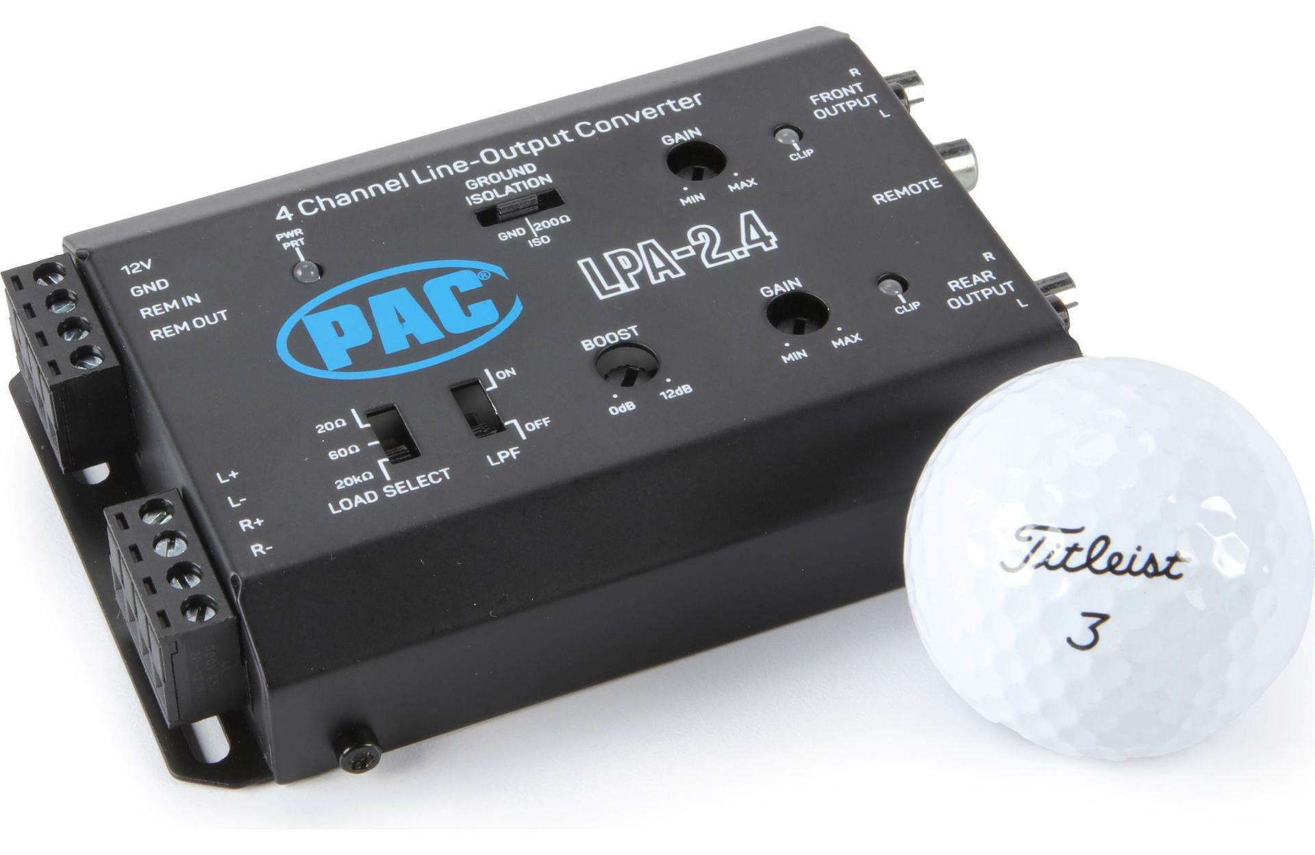 PAC LPA-2.4 LocPro Advanced 4-channel active line output converter — 2-channel in, 4-channel out