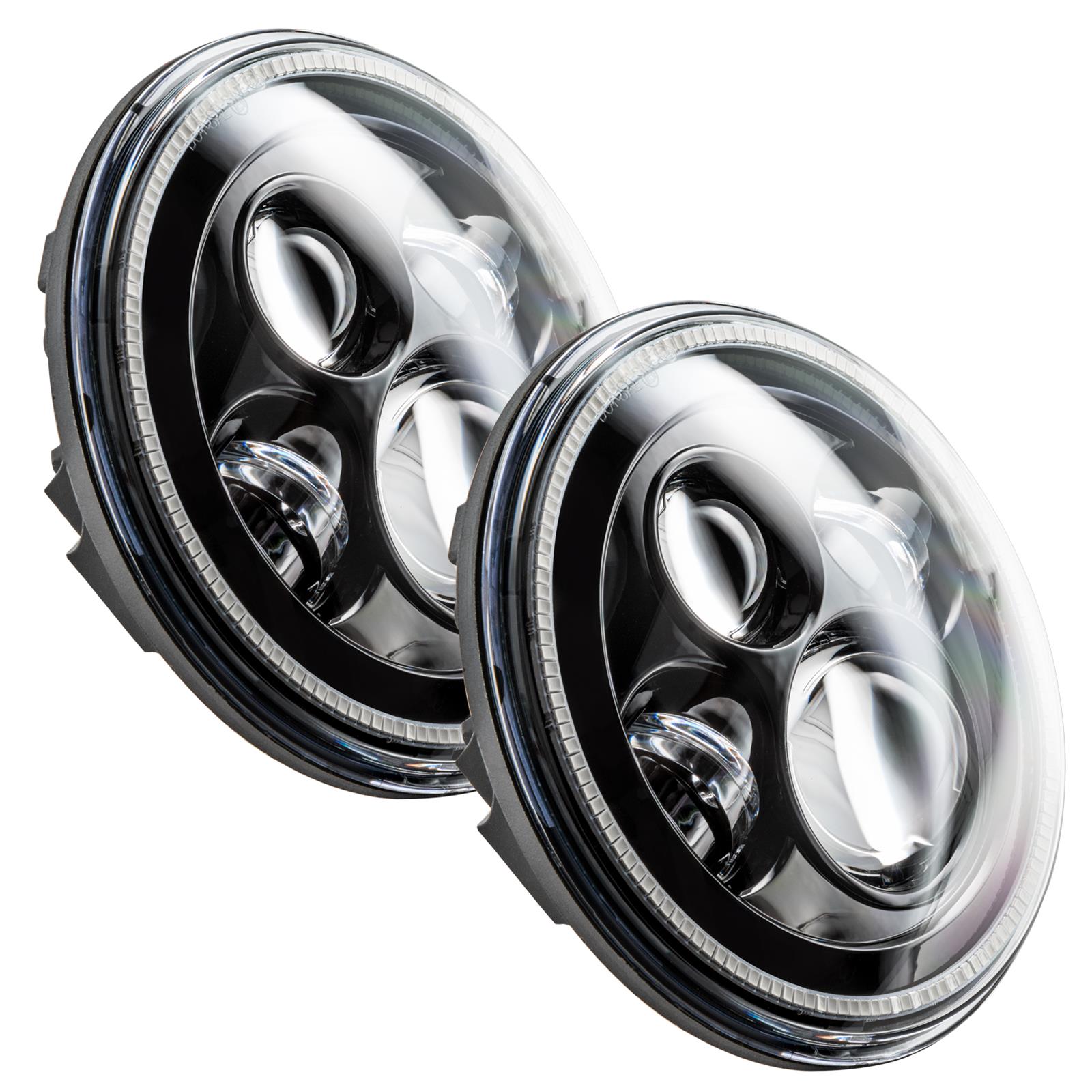 Oracle Lighting 5769-335 7 in. High-Powered LED Headlights 5769-335 Headlights, 7 in. High Powered LED, Jeep, Black Bezel, Pair