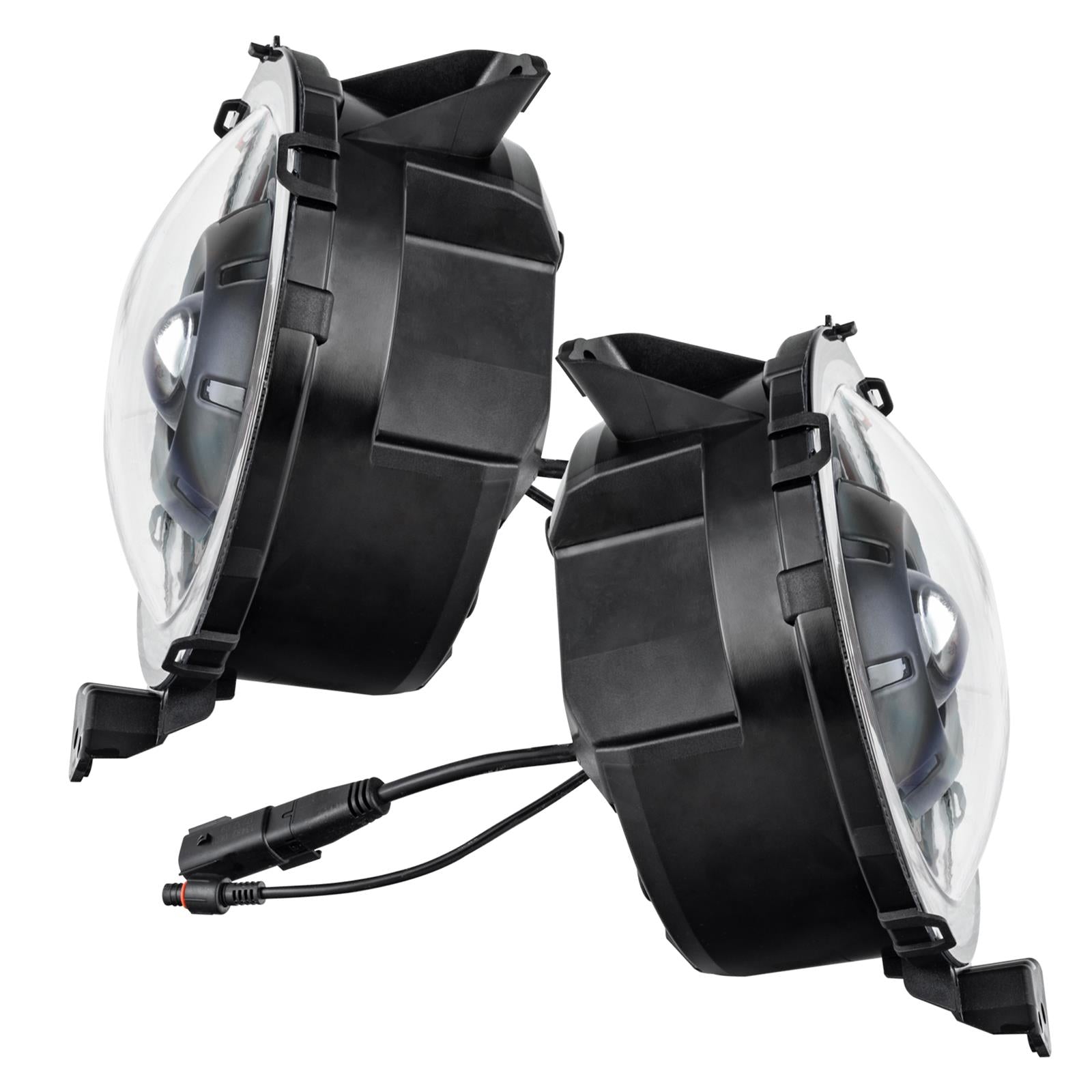 Oracle Lighting 5839-504 Oculus Bi-LED Projector Headlights 5839-504 Headlights, 9 in. Diameter, Oculus, 5,200 Lumens, Matte Black Bezel, Jeep, JL/JT, Pair