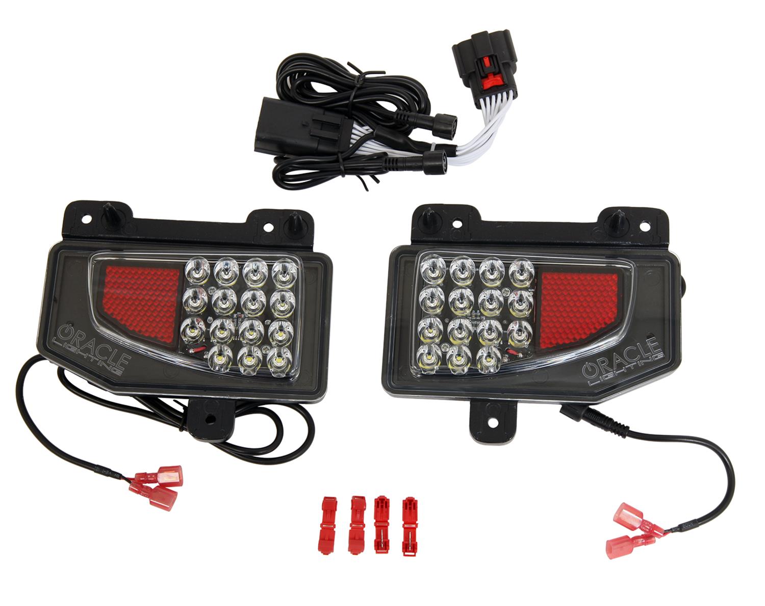 Oracle Lighting 5881-504 Rear Bumper LED Reverse Lights 5881-504 Reverse Lights, LED, Rear Bumper, 1,500 Lumens, with Harness, Jeep, JT, Pair