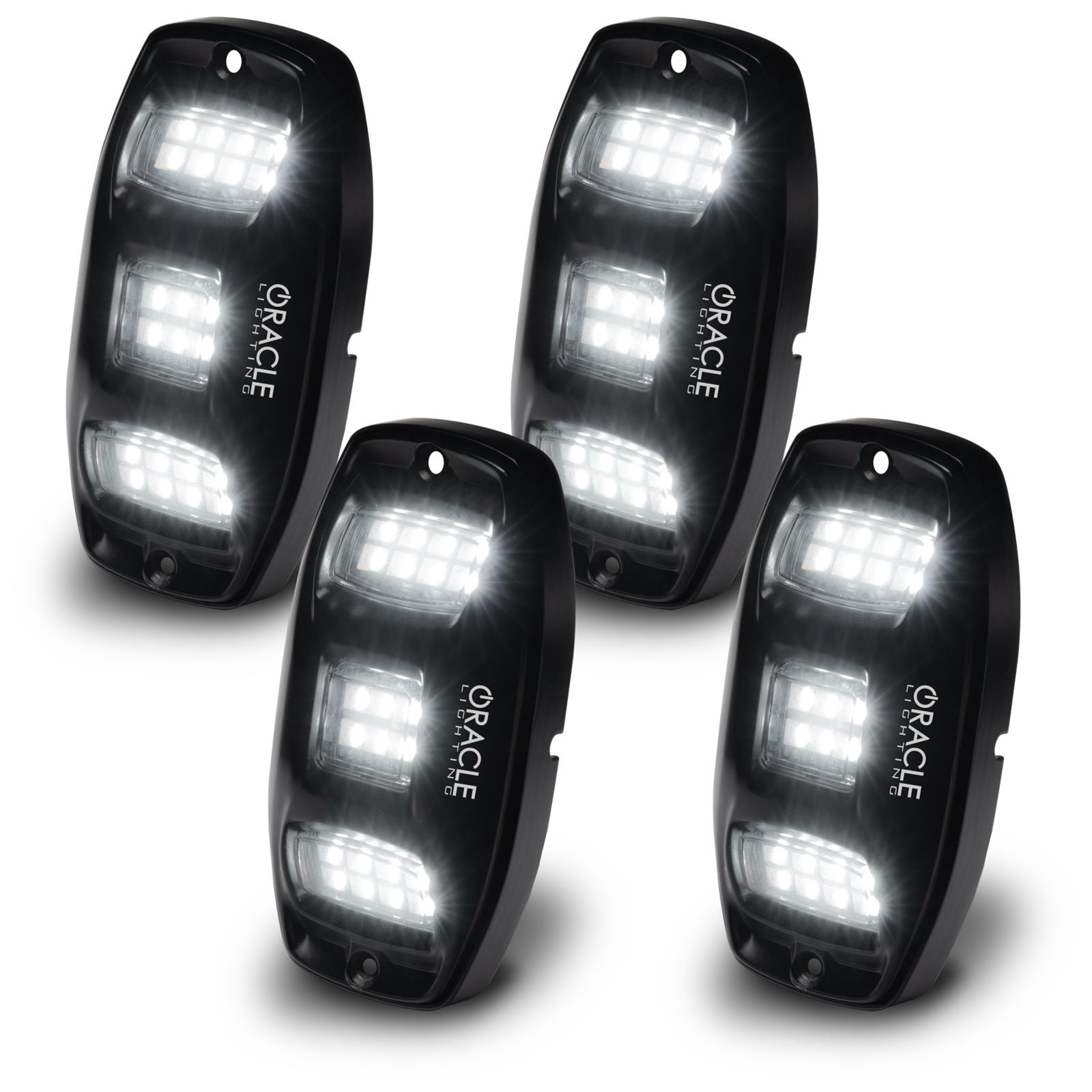 Oracle Lighting 5895-339 LED Accent Lights 5895-339 Rock Light ColorSHIFT® RGB+W Underbody Wheel Well Rock Light Kit (4 PCS)