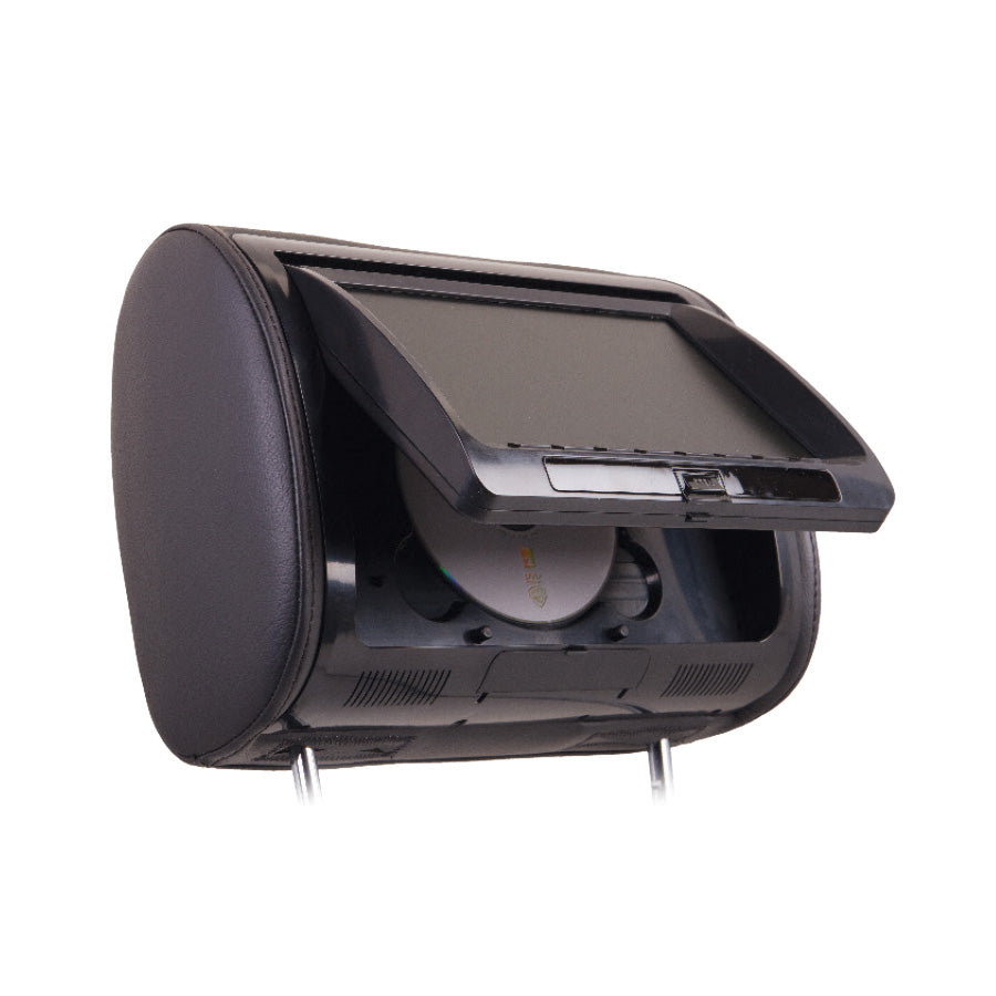 Power Acoustik HDVD-91CC Universal Replacement Headrest w/ DVD Player & 9” LCD