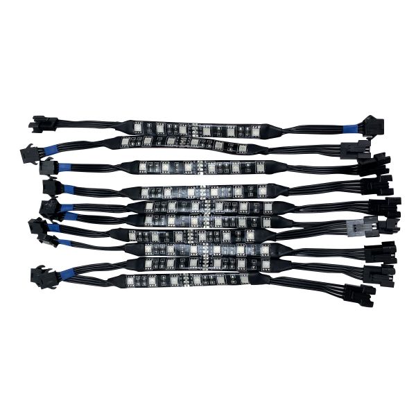 Racesport RSMKIT ColorADAPT Adaptive RGB LED Weatherproof Motorcycle Kit - Complete 10-Strip Kit