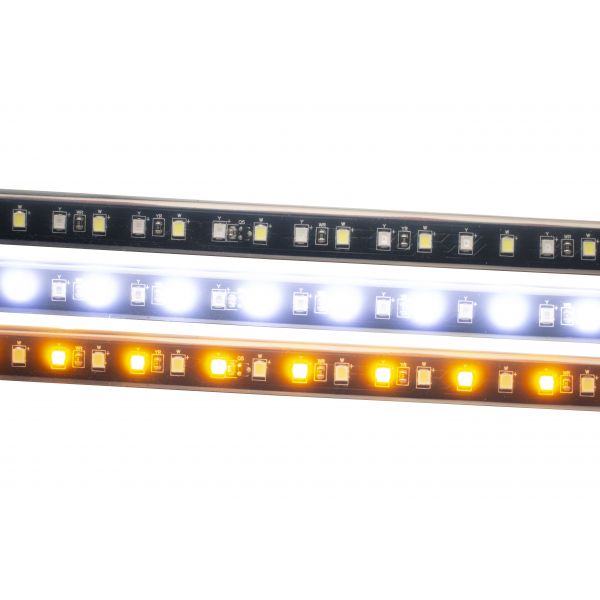 Racesport RSSBKIT48 LoPRO 48in Sidekick Sequential Running Board Switchback LED Strip Kit (White-Amber)