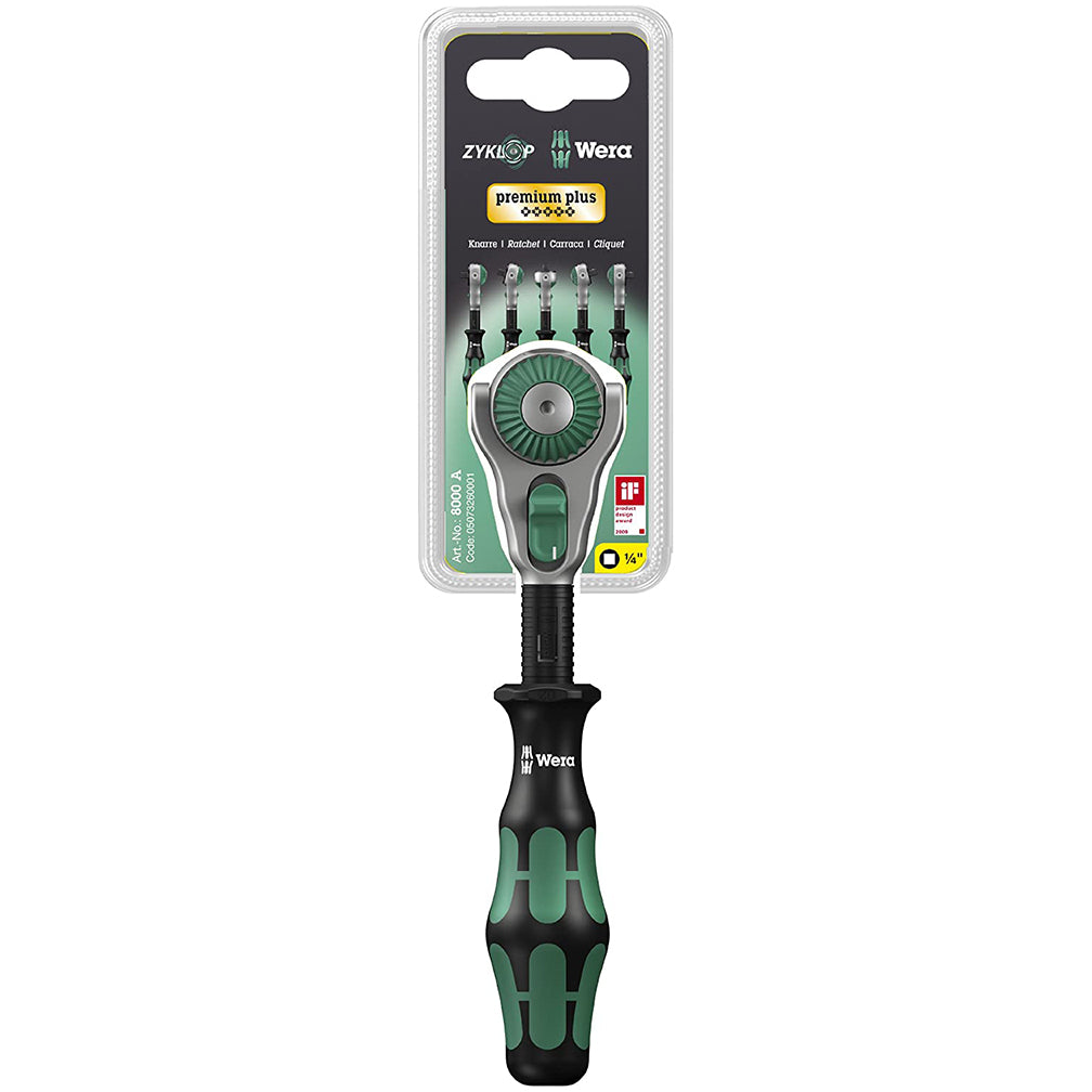 WERA 05003500001 1/4" Drive 6" Speed Ratchet