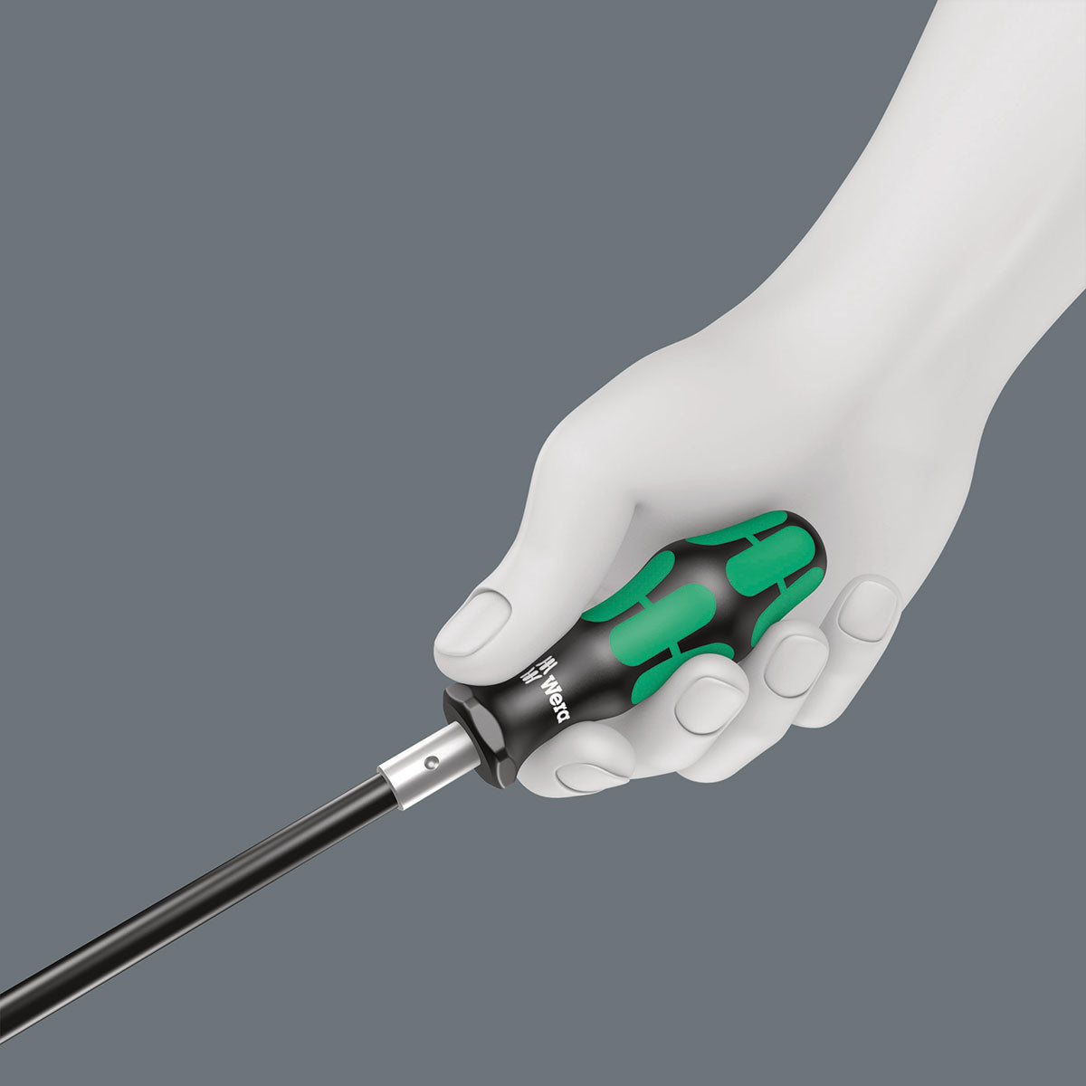 WERA 05028161001 Bitholding Screwdriver Extra Slim with Flexible Shaft - Length 6-7/8"