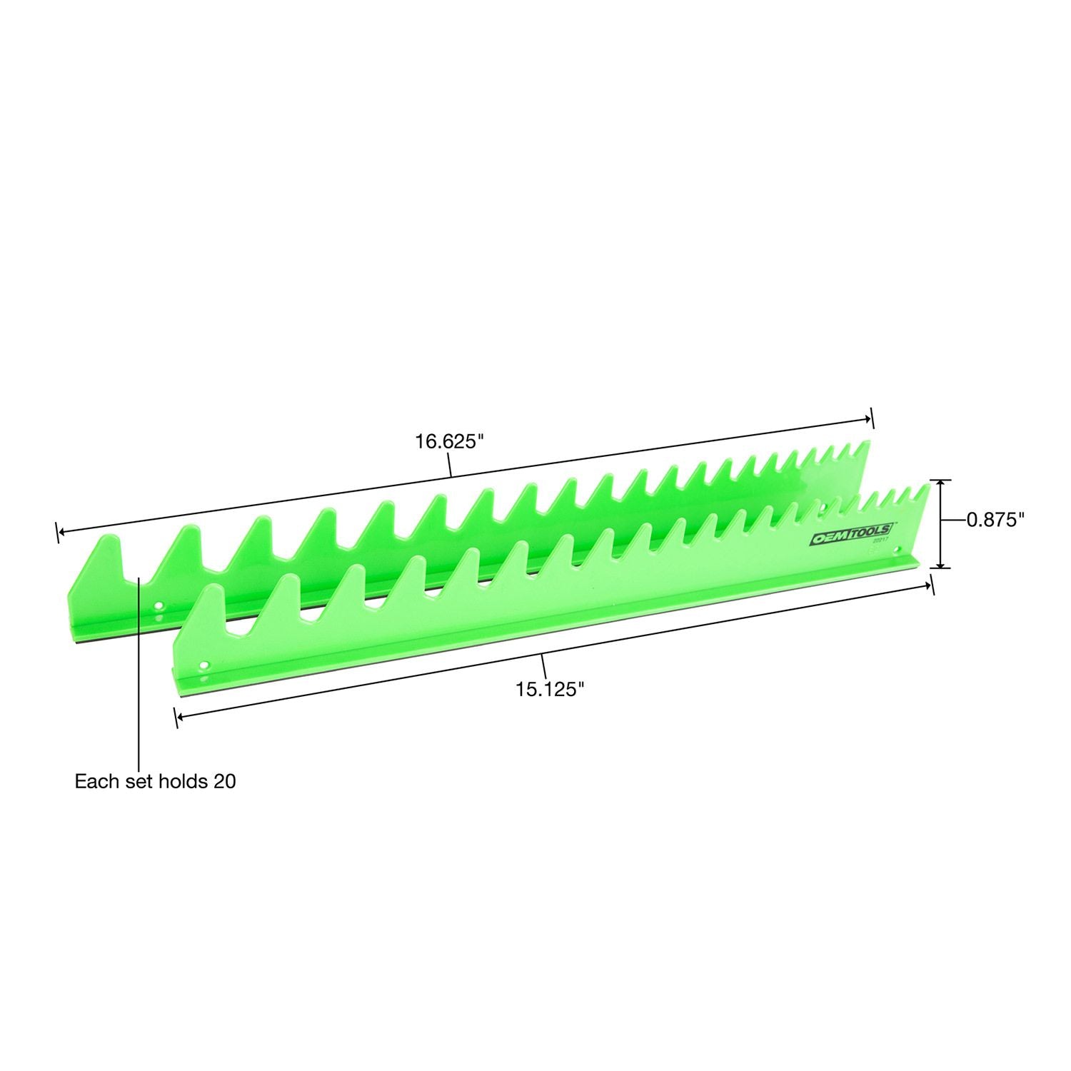 OEM TOOLS 22217 4 PC WRENCH HOLDER SET-GREEN