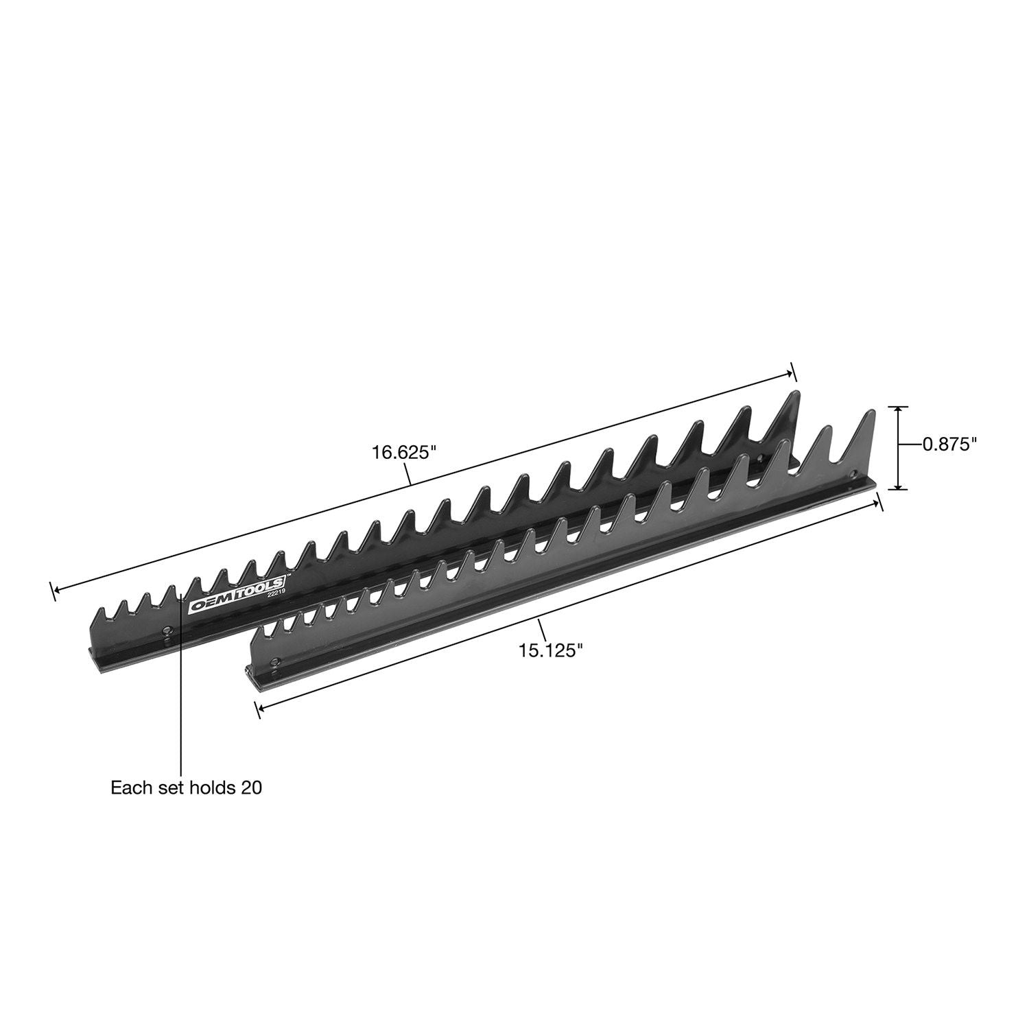 OEM TOOLS 22219 4 PC WRENCH HOLDER SET-BLACK