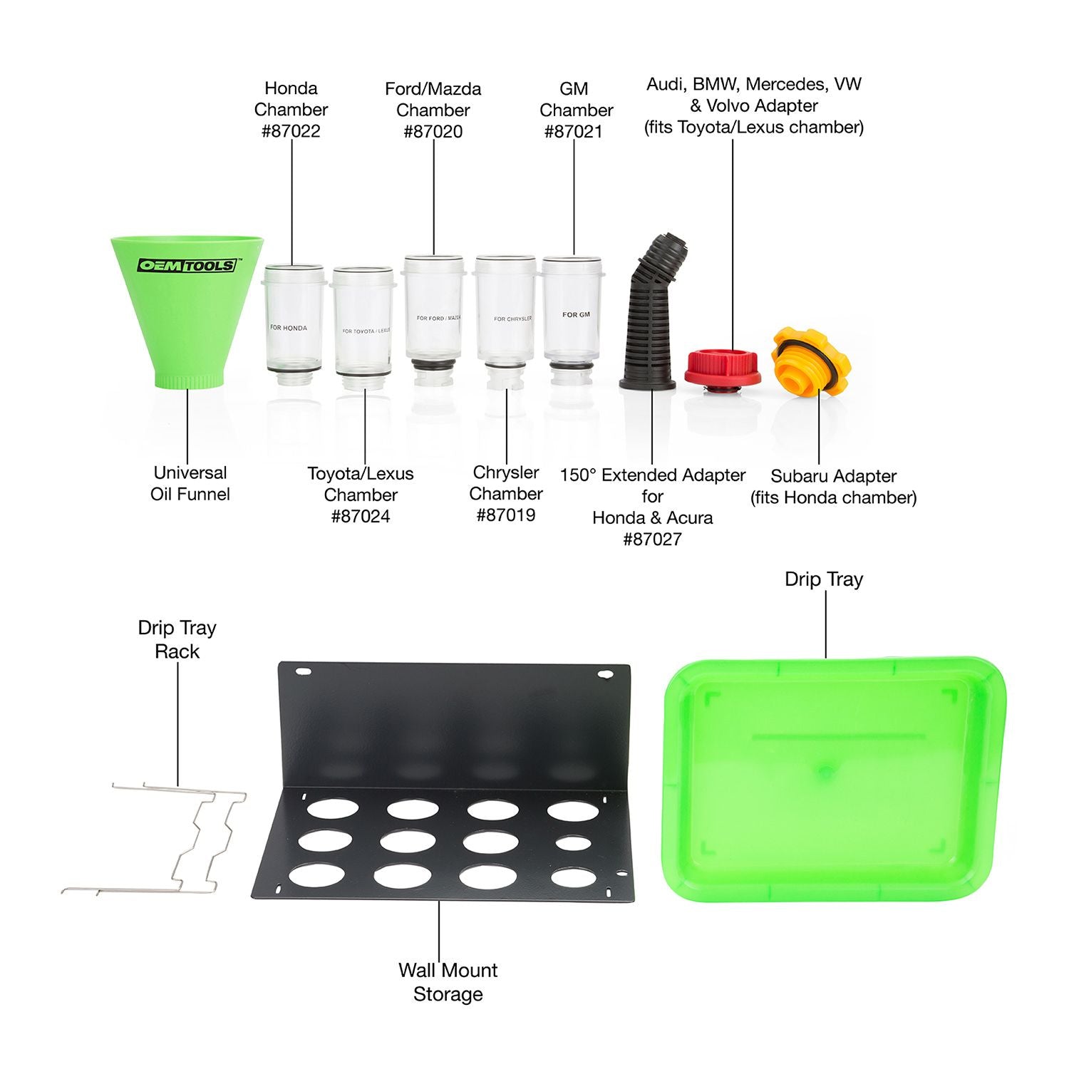 OEM TOOLS 87039 UNIVERSAL OIL FUNNEL SET