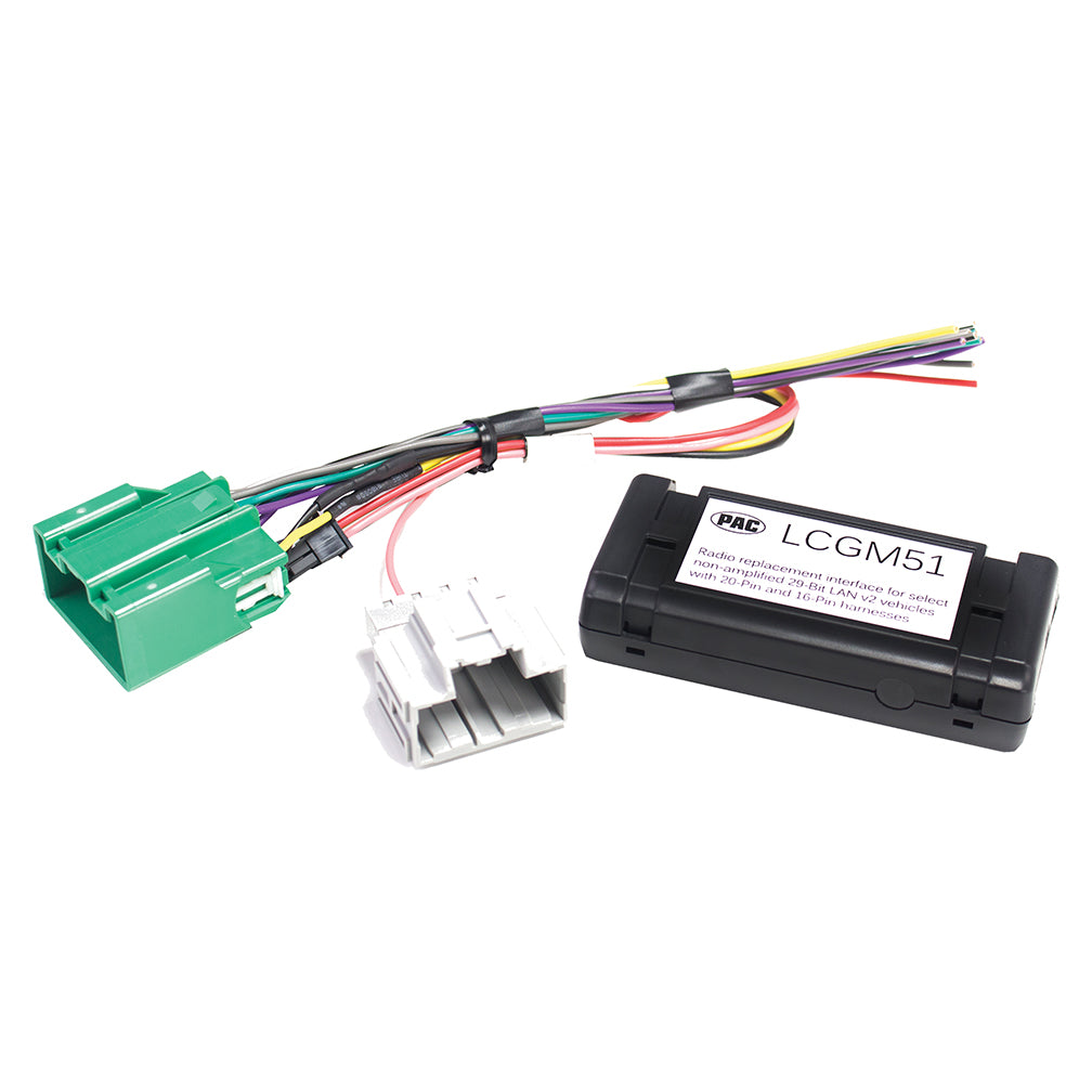 PAC LCGM51 Radio Replacement Interface for Non-Amplified "™14-"™19 GM LAN v2 Vehicles