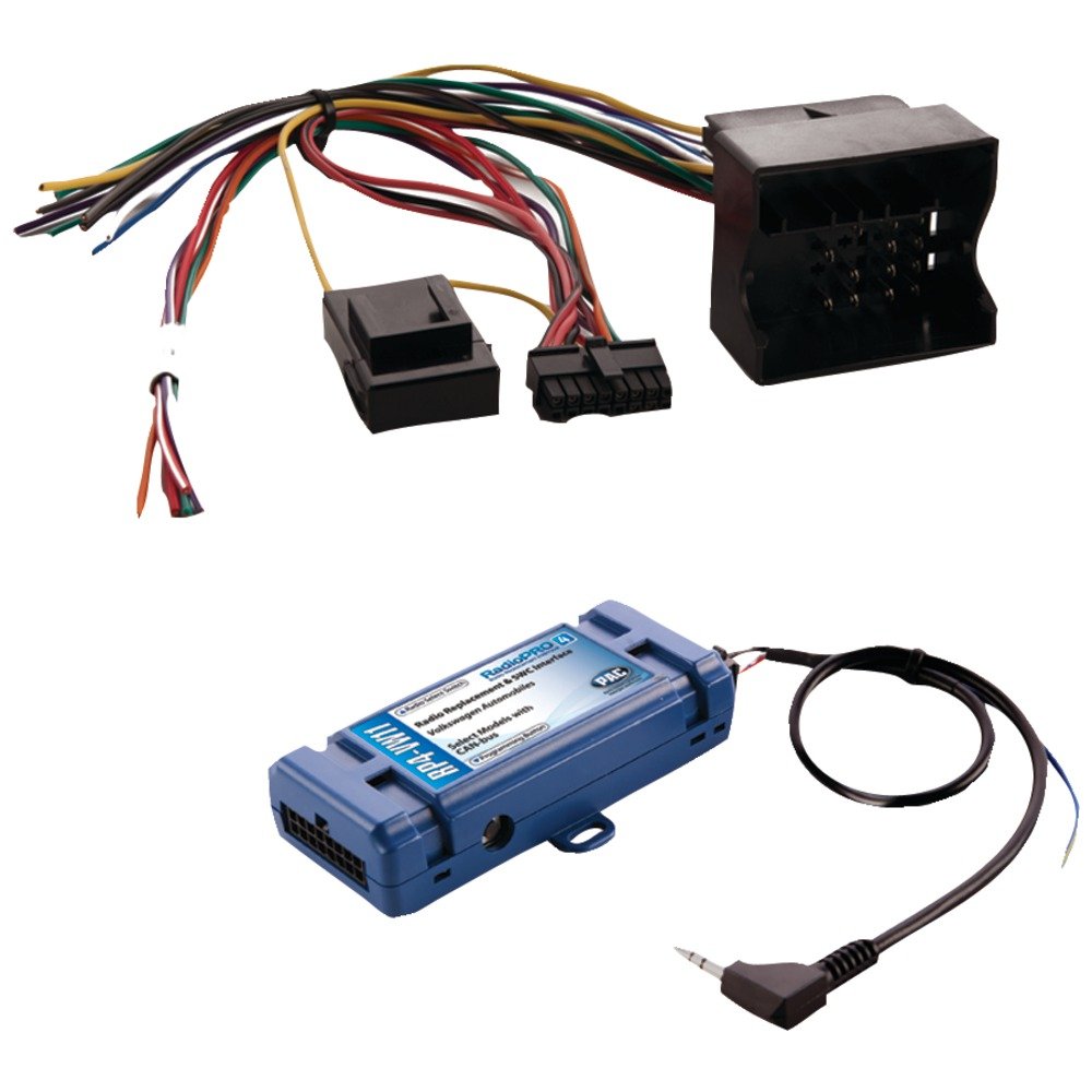 PAC RP4VW11 radio replacement and SWC interface for "˜02 - "˜15 VW Vehicles with CAN bus